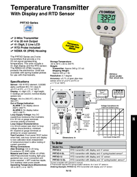 Thumbnail of document Data Sheet - PRTXD Digital Temperature Transmitter